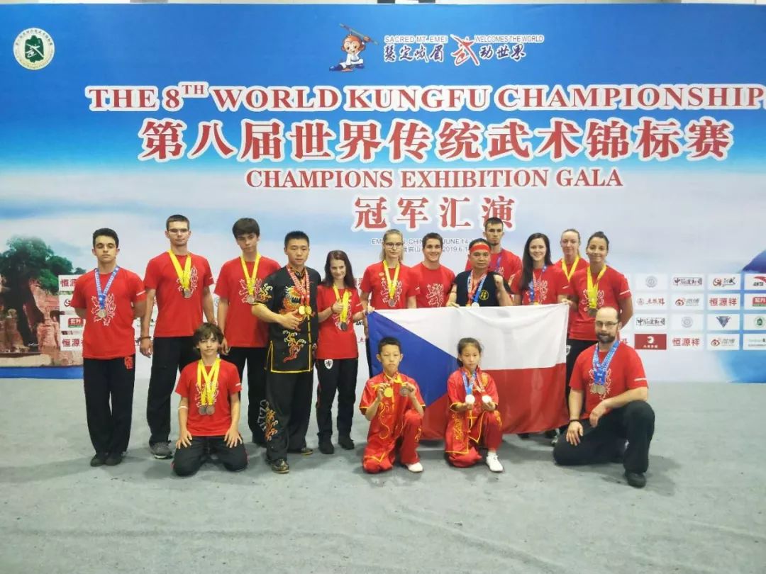 广西田阳县瓦氏弟子梁飞鸿斩获世界传统武术锦标赛男子d组一金一银