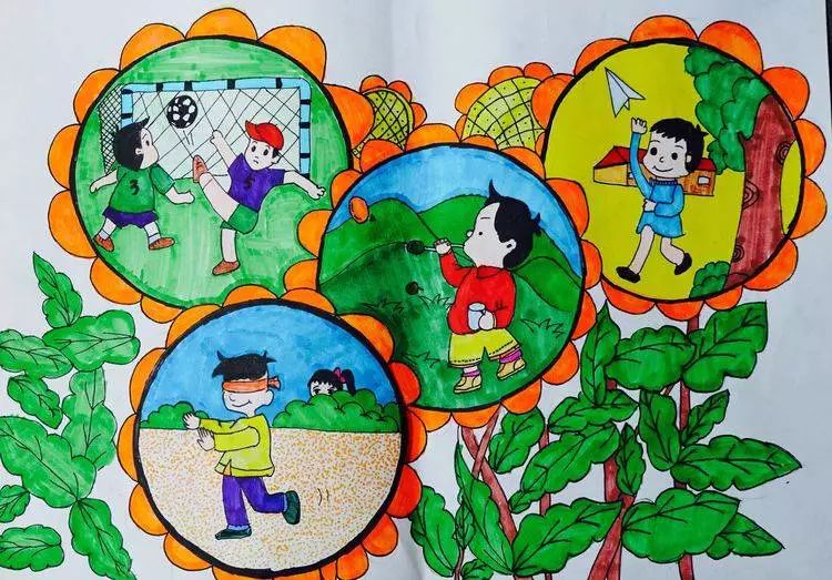 61点亮童年梦市中区庆祝中华人民共和国成立70周年中小学生绘画展