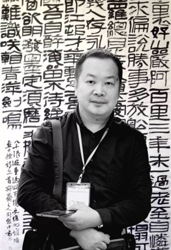 含山书法家周继中,开讲啦.