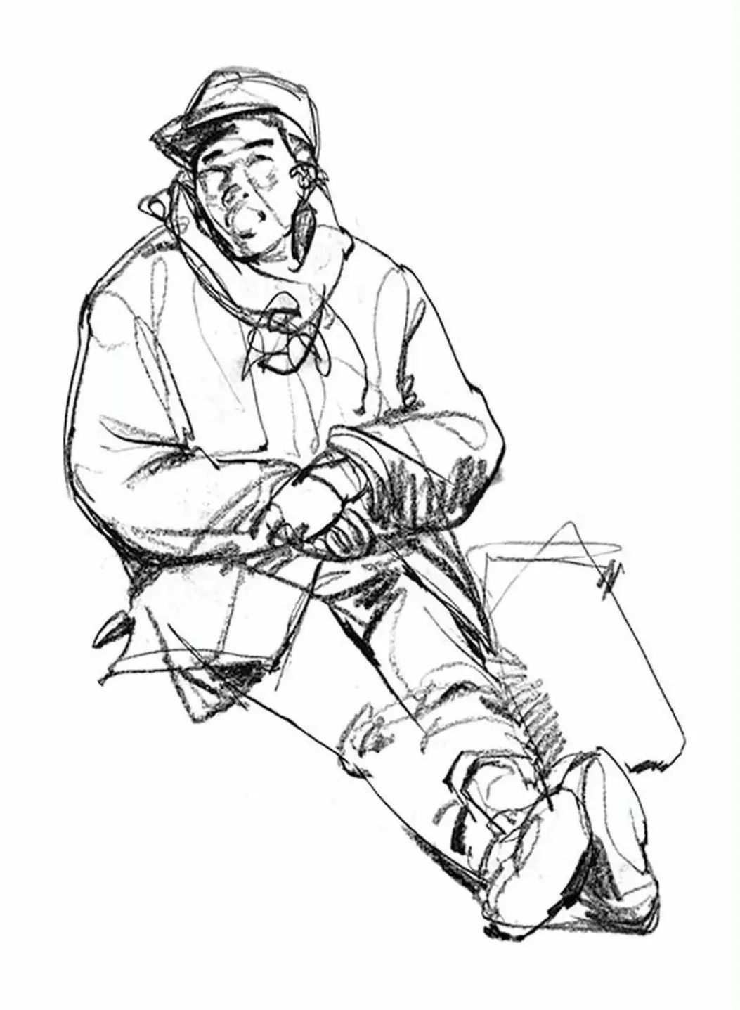 速写想要入门首先你要练好轮廓线