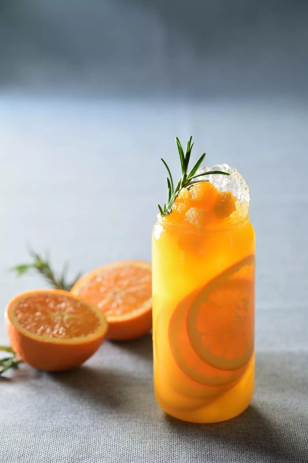 甜橙水蜜桃果汁