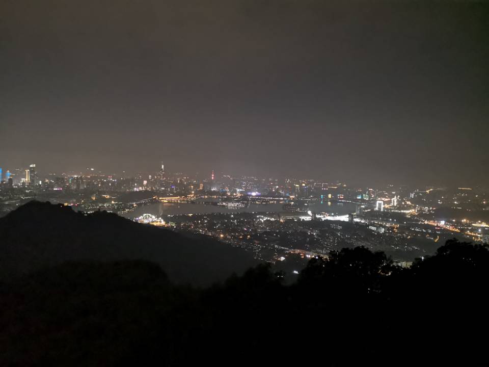 南京夜景紫金山图片