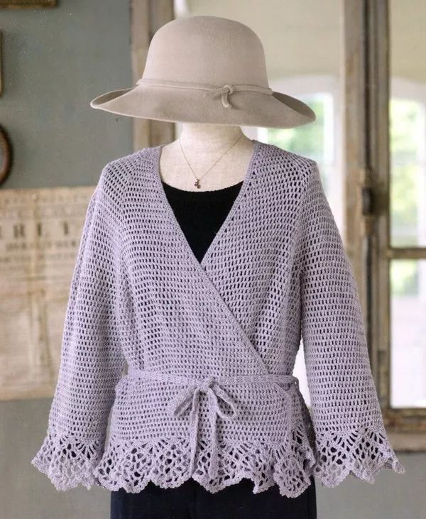 宝库编织70428从领口开始钩针编织的作品集四季适用