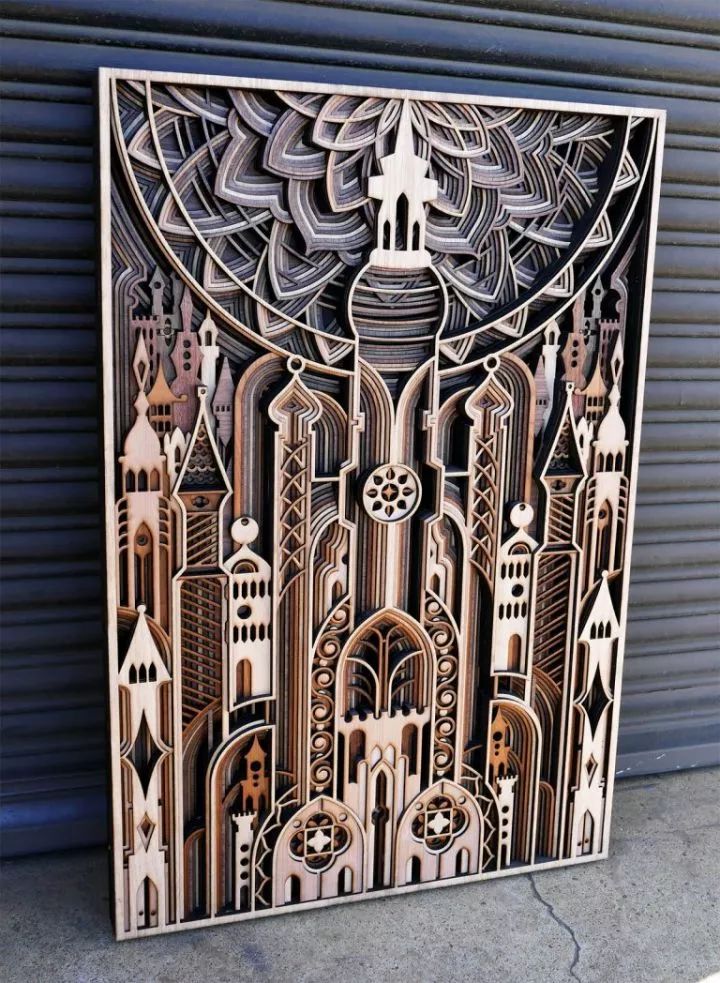 原创一幅作品需要刻几百个小时你一定没见过这么精妙的木板雕刻