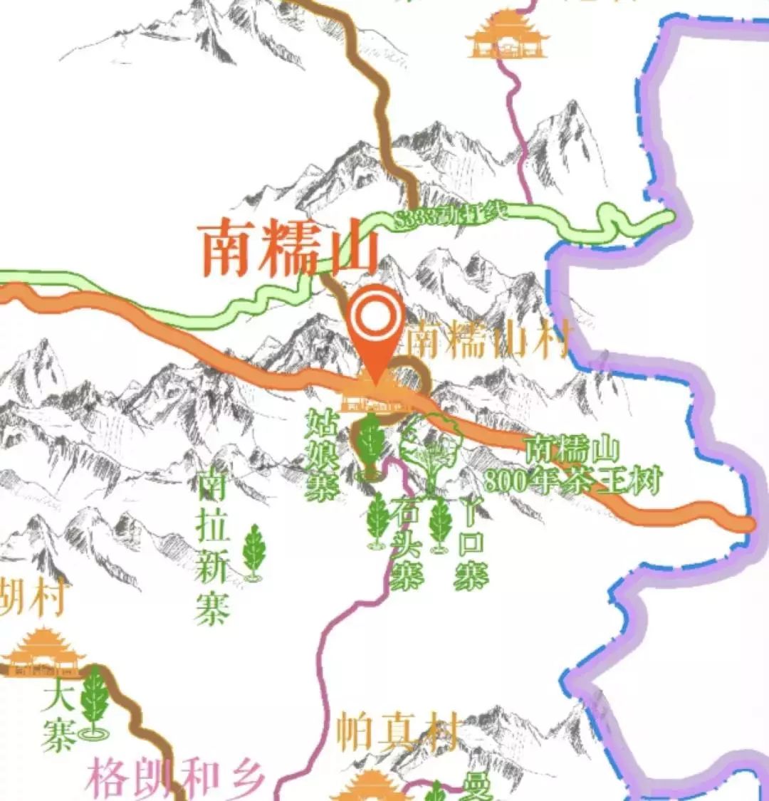 邯郸朱山游玩地图图片