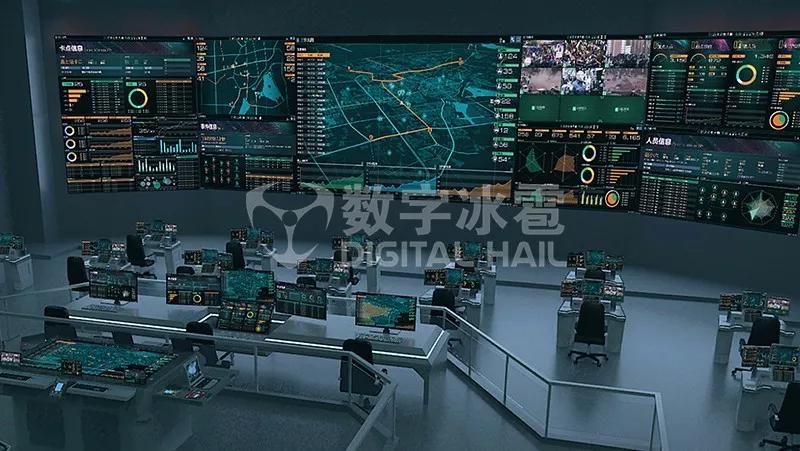 数字冰雹 应急管理大屏可视化决策系统