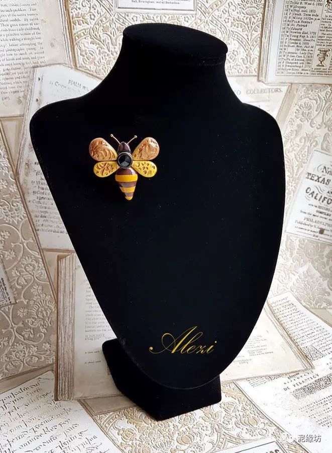 昆虫饰品教程 | 蜜蜂胸针