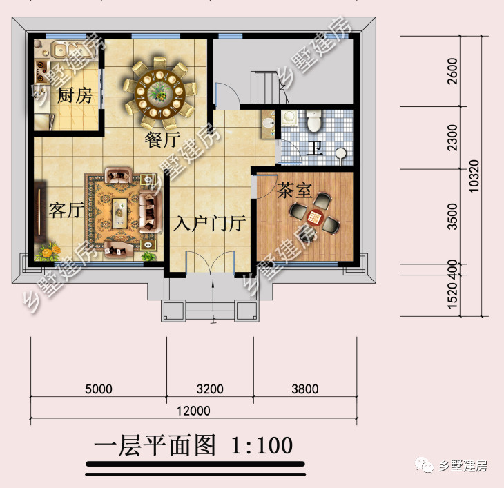 12米x9米农村户型图图片