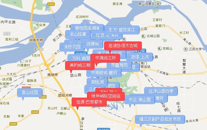 润州区楼盘分布图