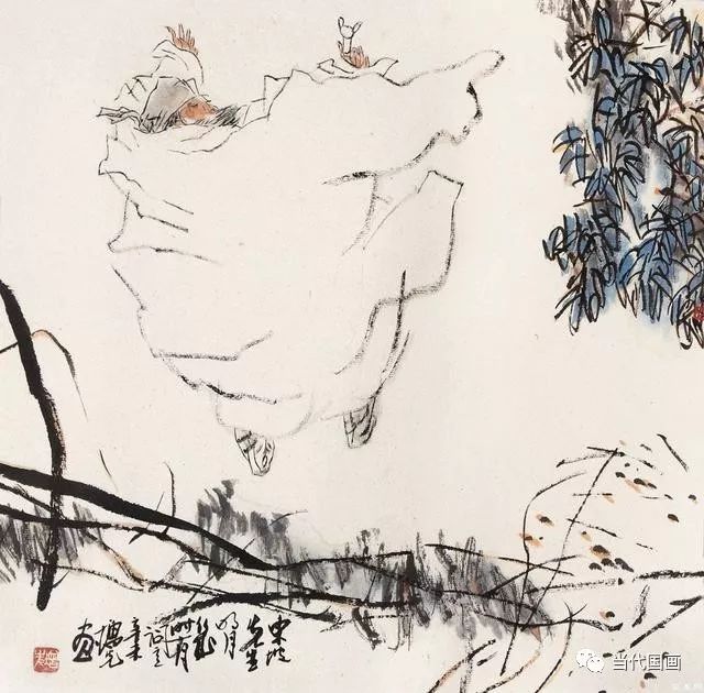 方增先中国画人物作品欣赏