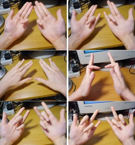 六大高难度手指动作,你能做几个?