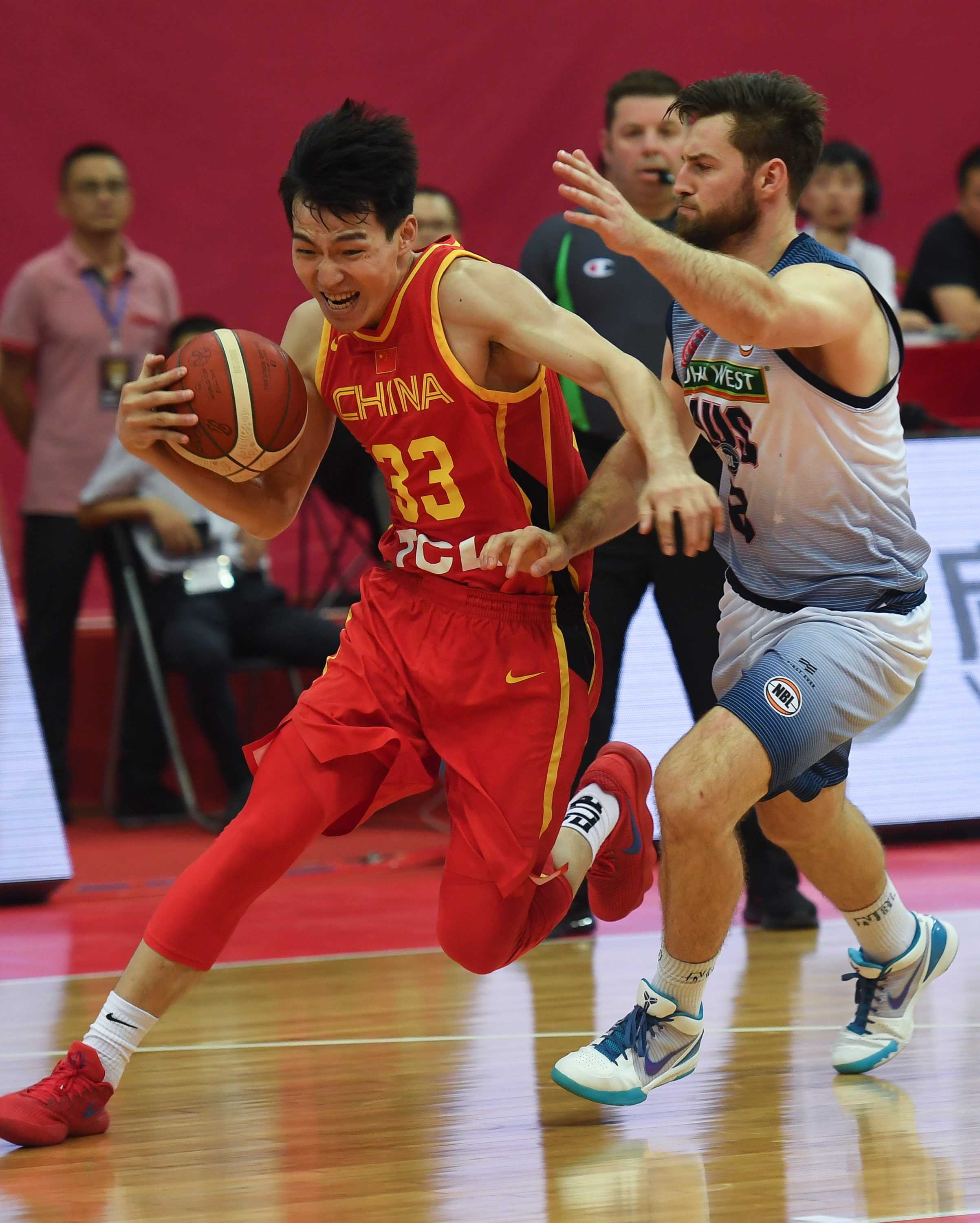 篮球——国际男篮对抗赛:中国胜澳大利亚