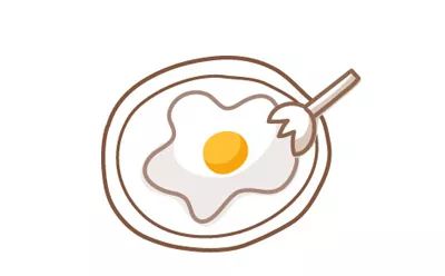 儿童简笔画荷包蛋的画法动画分解步骤