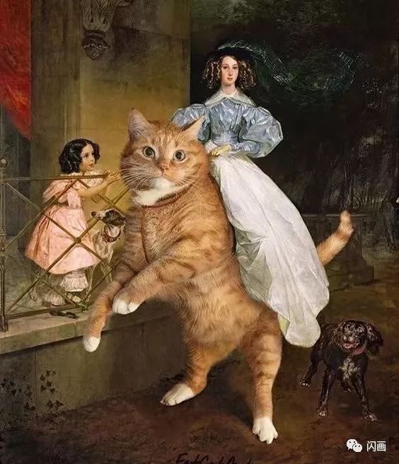 猫咪世界名画对应图片