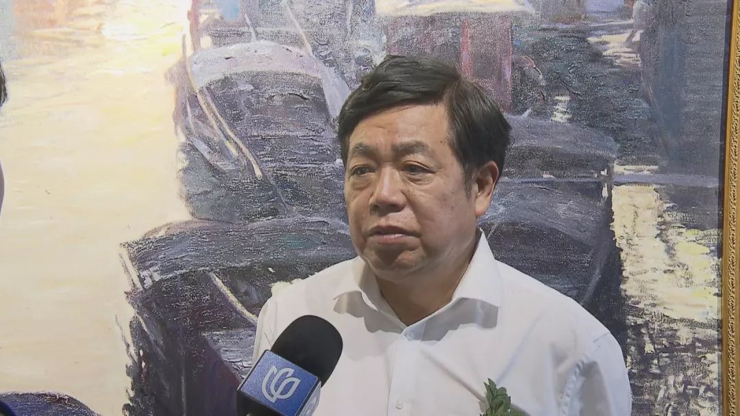 "著名油画家江南水乡写生油画展"今天在海湾旅游区开幕_吴宜恩