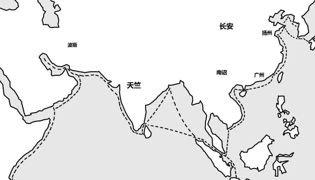 印度洋, 紅海及至非洲大陸 航路的開通與延伸 海上絲綢之路終於成功地