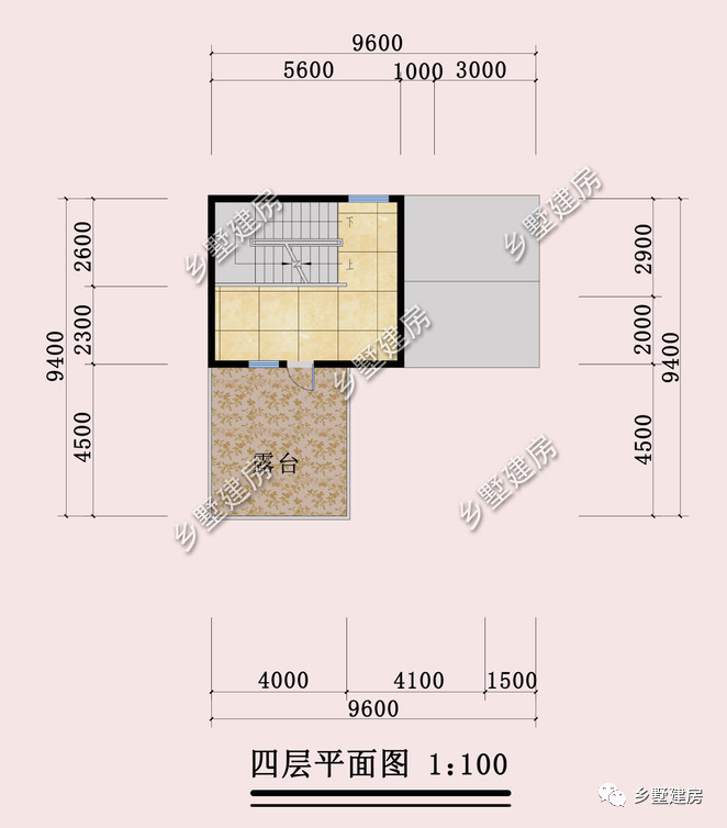 9x9米新中式四层别墅带地下室双露台设计建一栋农村尽显品味