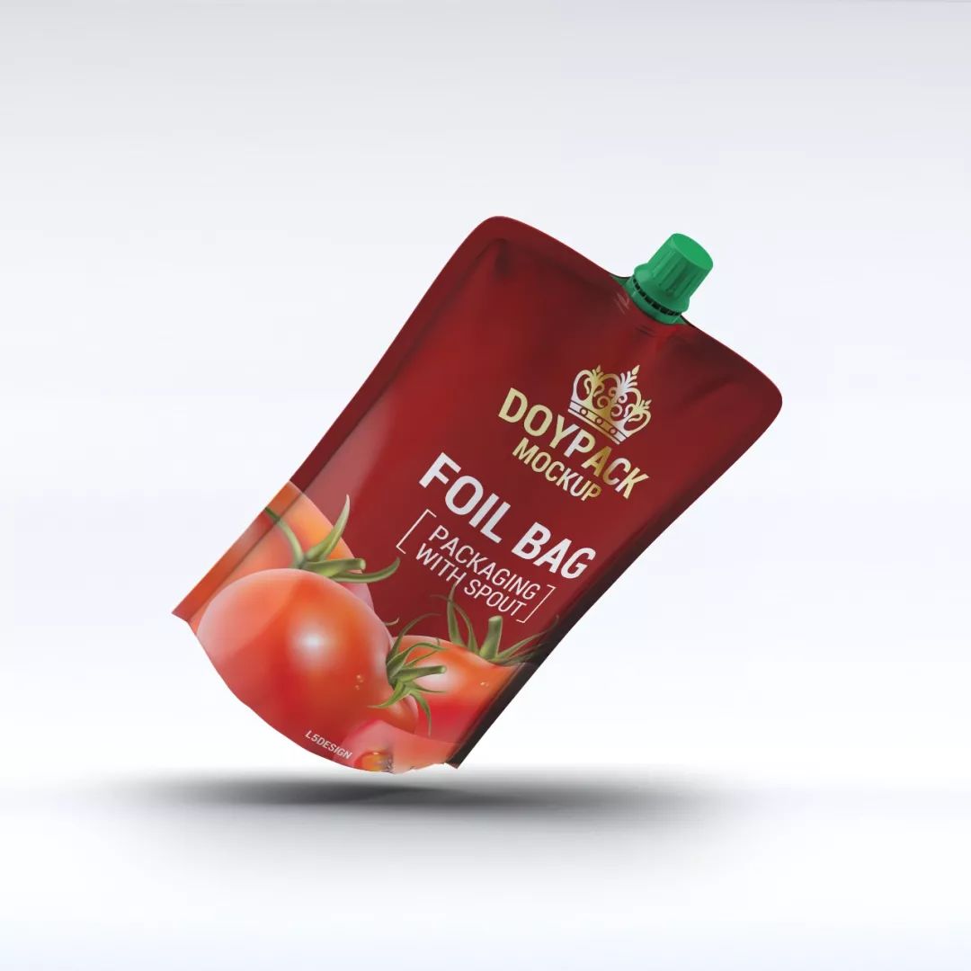 226液体食品袋装饮料袋包装袋vi品牌提案模板psd智能贴图样机素材