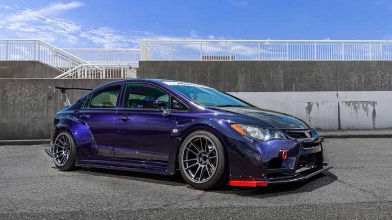 逆势改装本田八代思域宽体套件上身气势毫不逊色