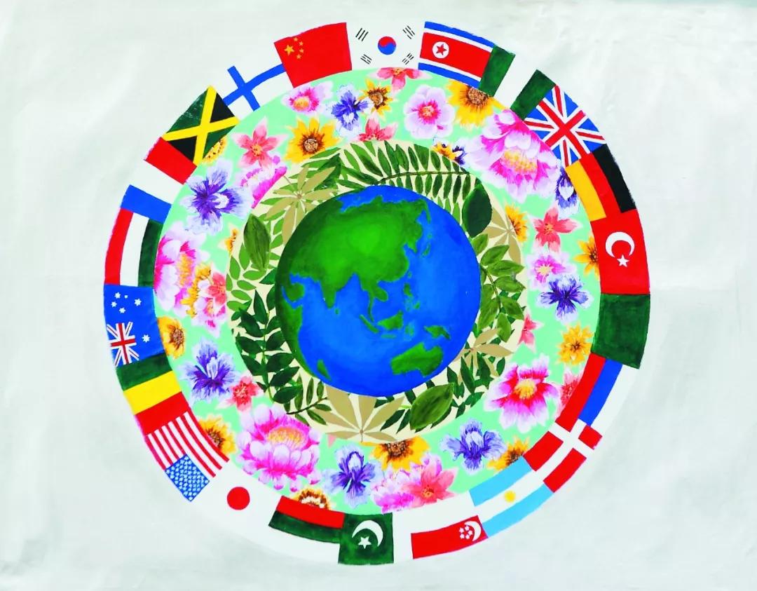 和平的旗帜绘画征集之部分获奖作品展示三