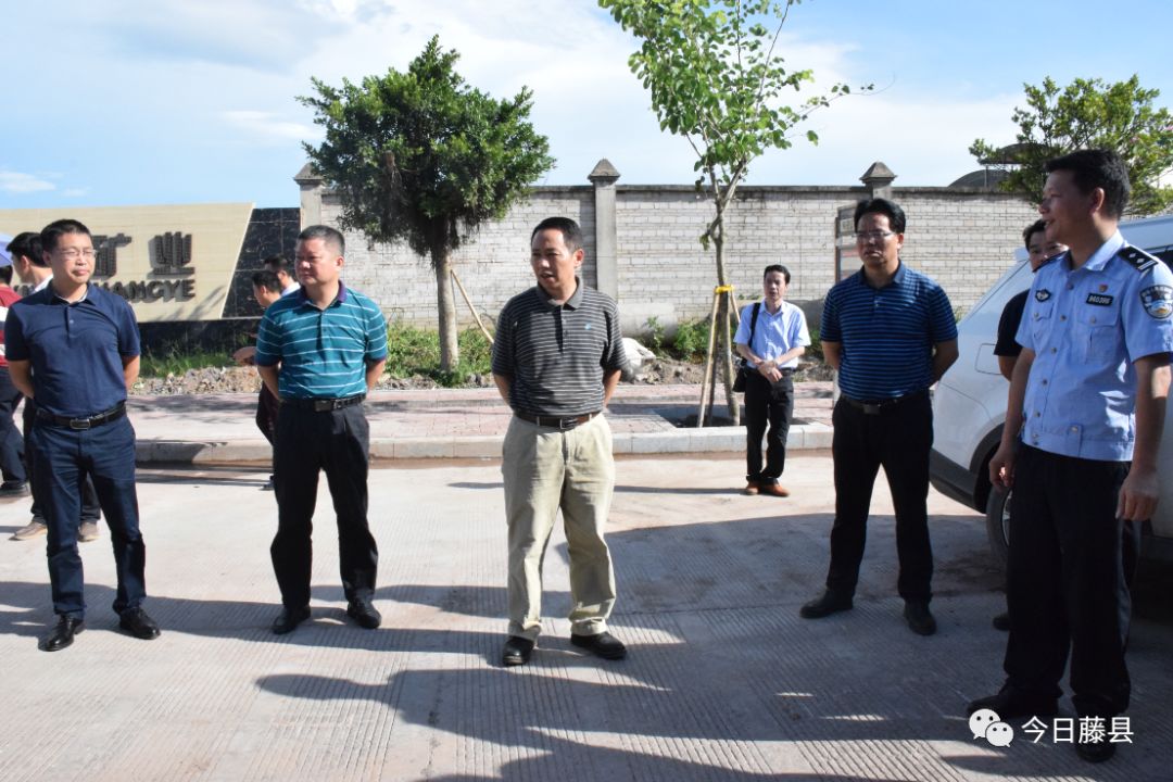 县委书记黄东明率队调研藤县重大项目建设工作_滨江公园