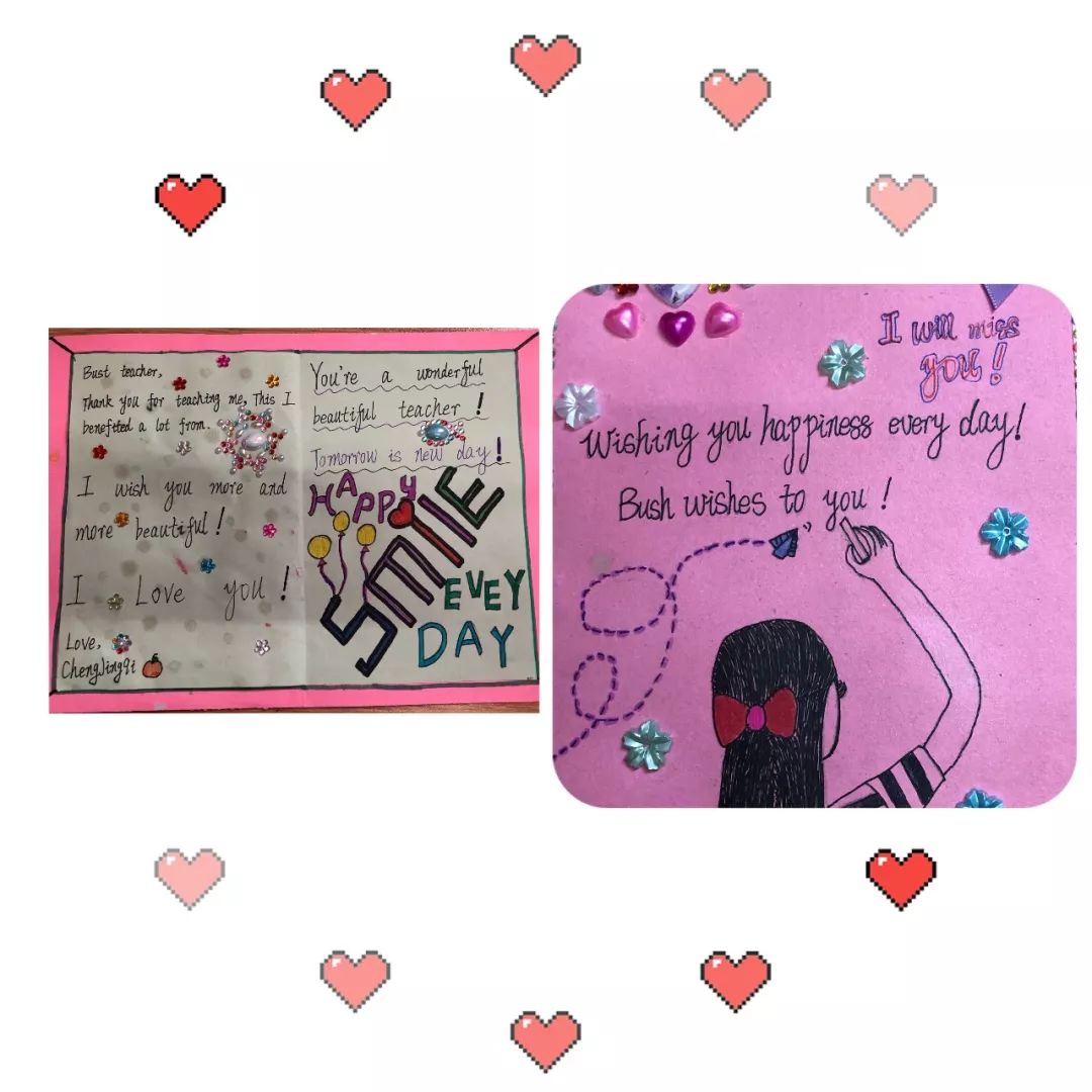 离别满思绪卡片寄深情桂林市穿山小学毕业课程之英文毕业赠言卡