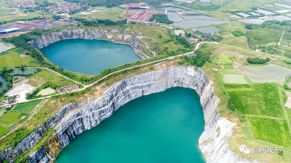 高明峰江石场天坑美到窒息陌上花开项目今日启动