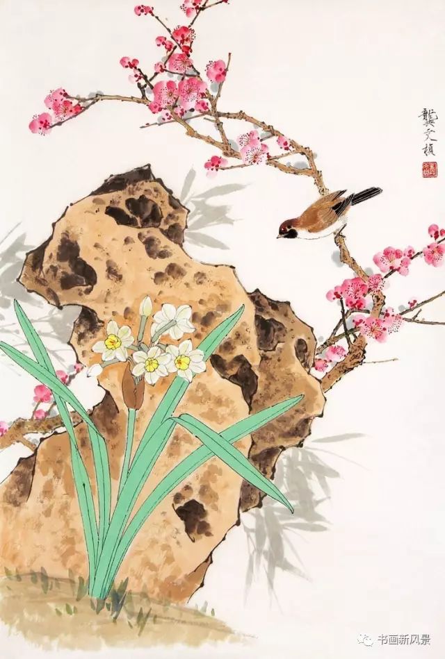 这位画梅别样清新