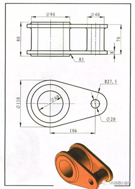 25张ug绘图快速入门练习图纸,有空拿去练习!