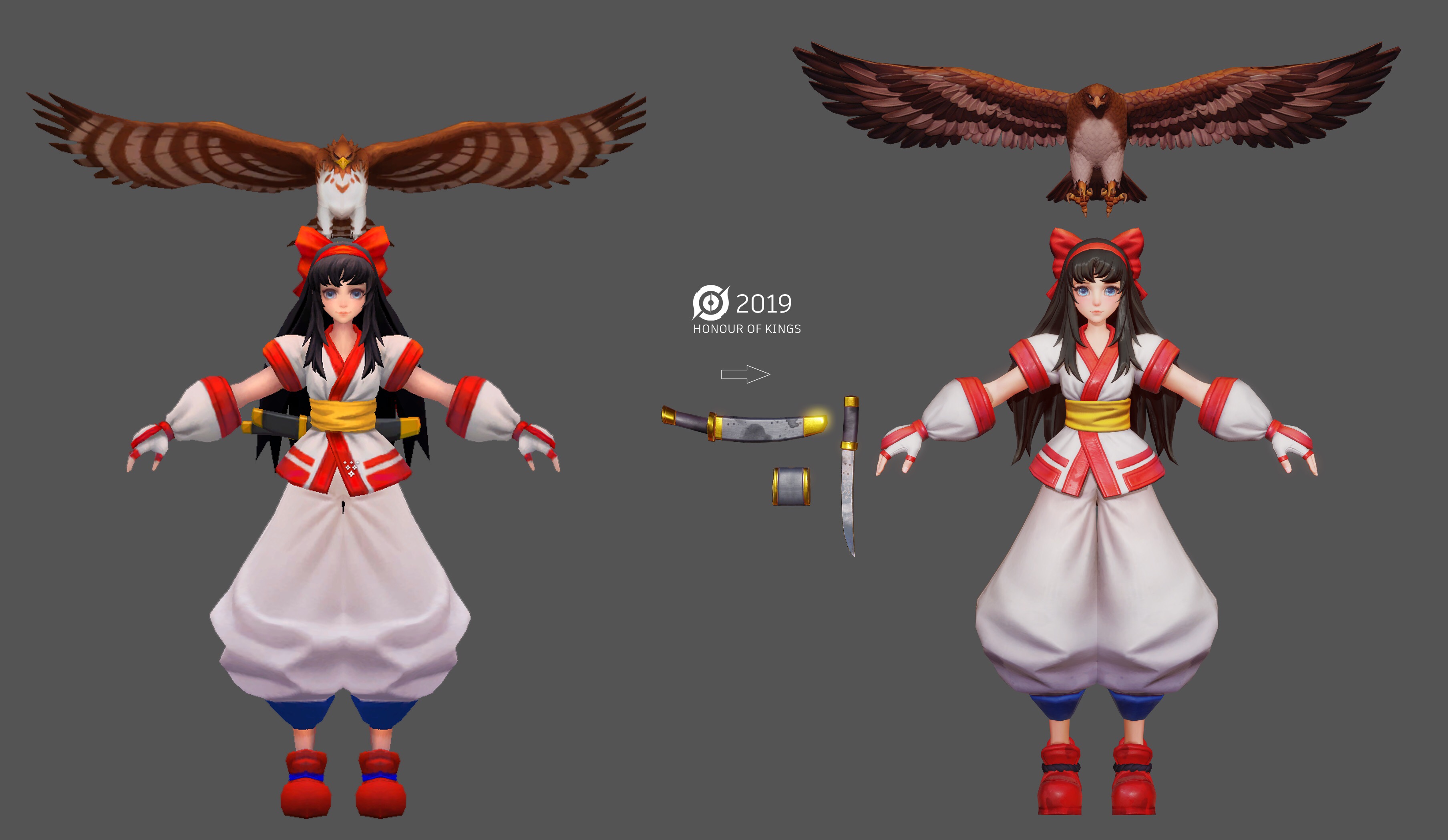 原创王者荣耀曜伴生皮肤官宣镜首次曝光小乔娜可露露建模翻新