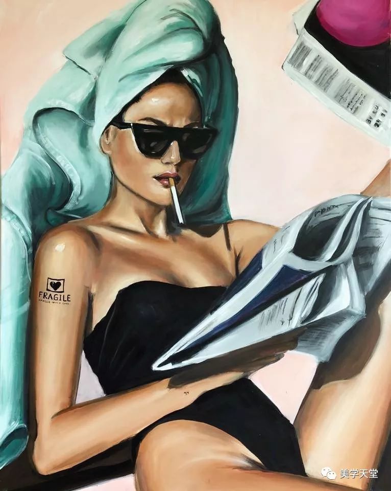 美国现代油画:摩登女郎