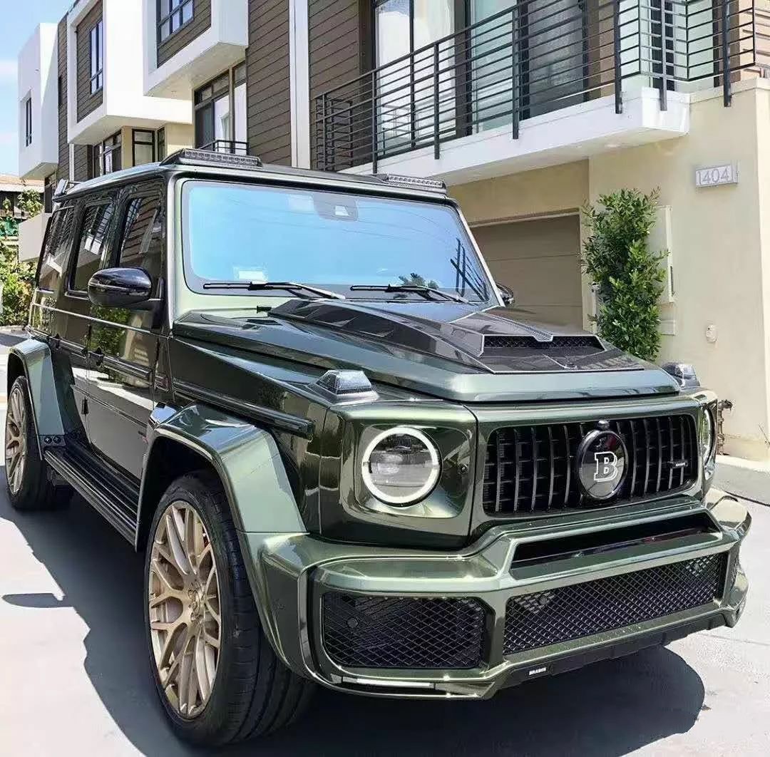 巴博斯套件升级的g63,除了有点绿其他都好!