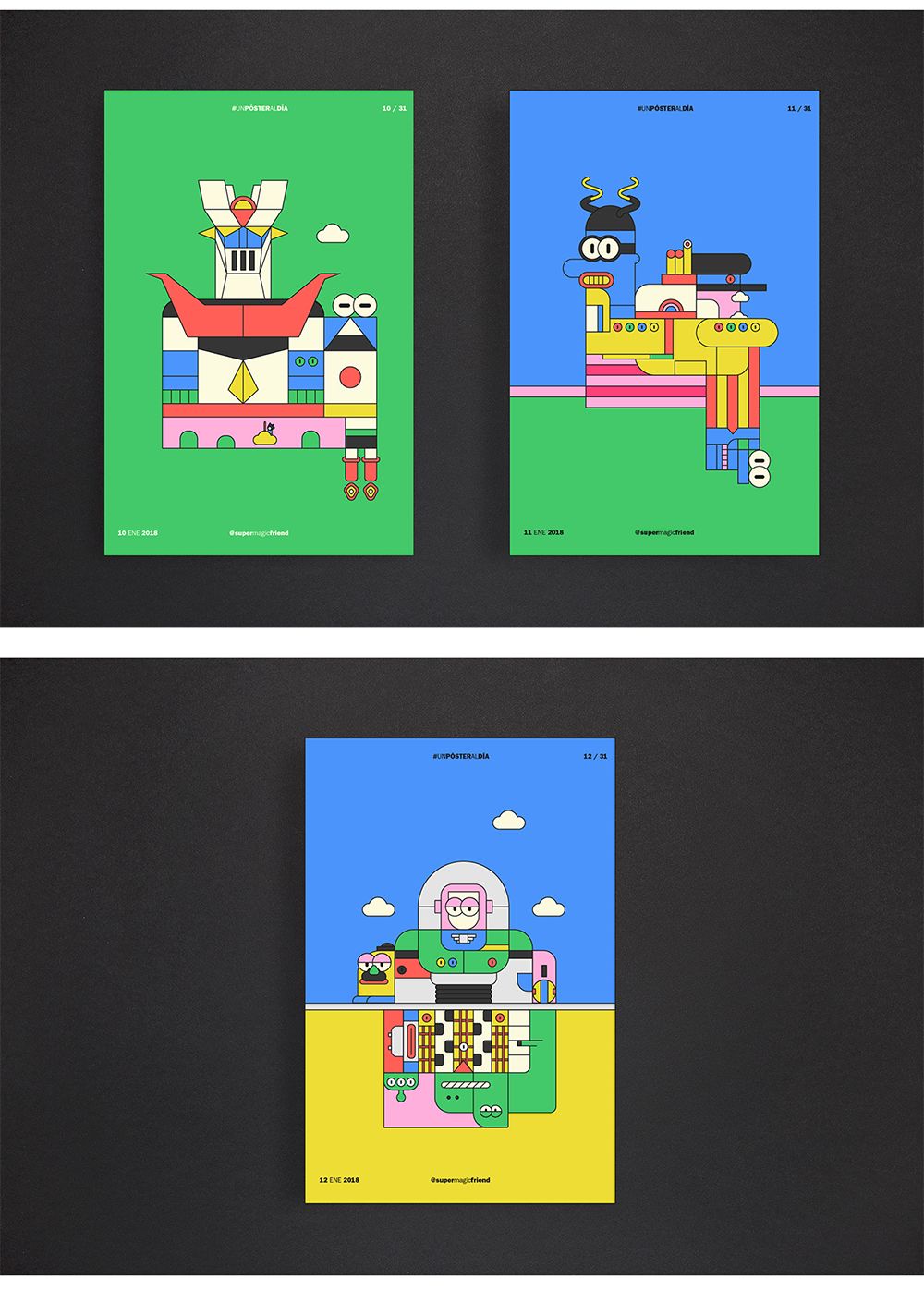 【海报设计】被肢解后重组,构成符号化的画幅