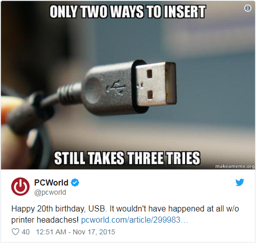初代USB接口为何不支持双向盲插？发明者称因成本太高