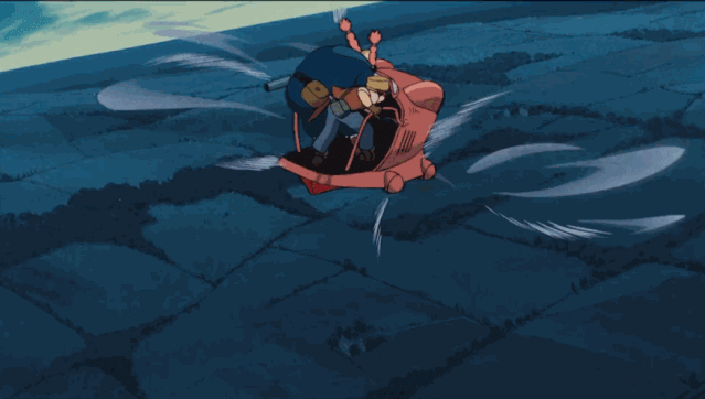 1986年整个城市都在天空上,还有先进的飞行器那首《天空之城》感动了