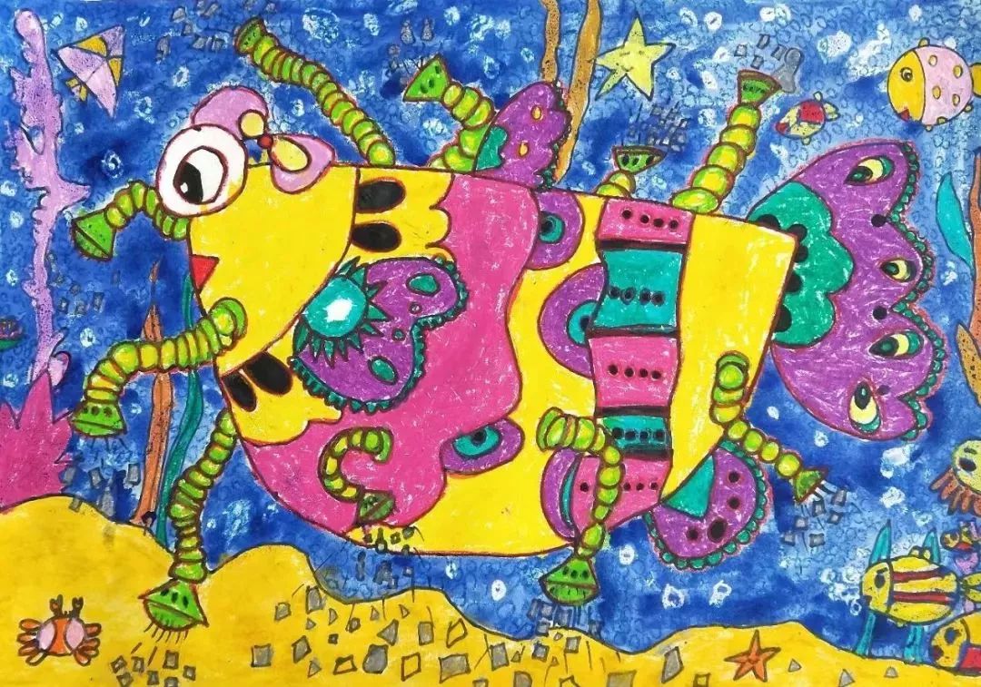 ▼安徽省巢湖市东风路小学一年级6班赵子悠《仿生海洋净化器》▼