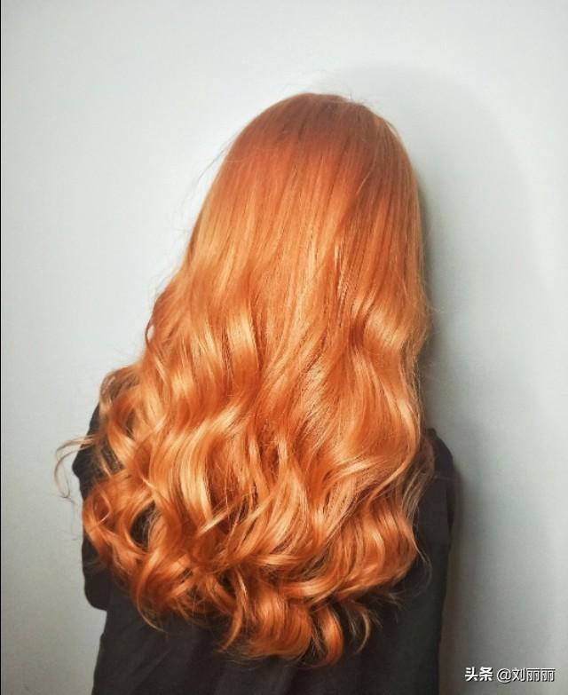 珊瑚橙头发图片颜色图片