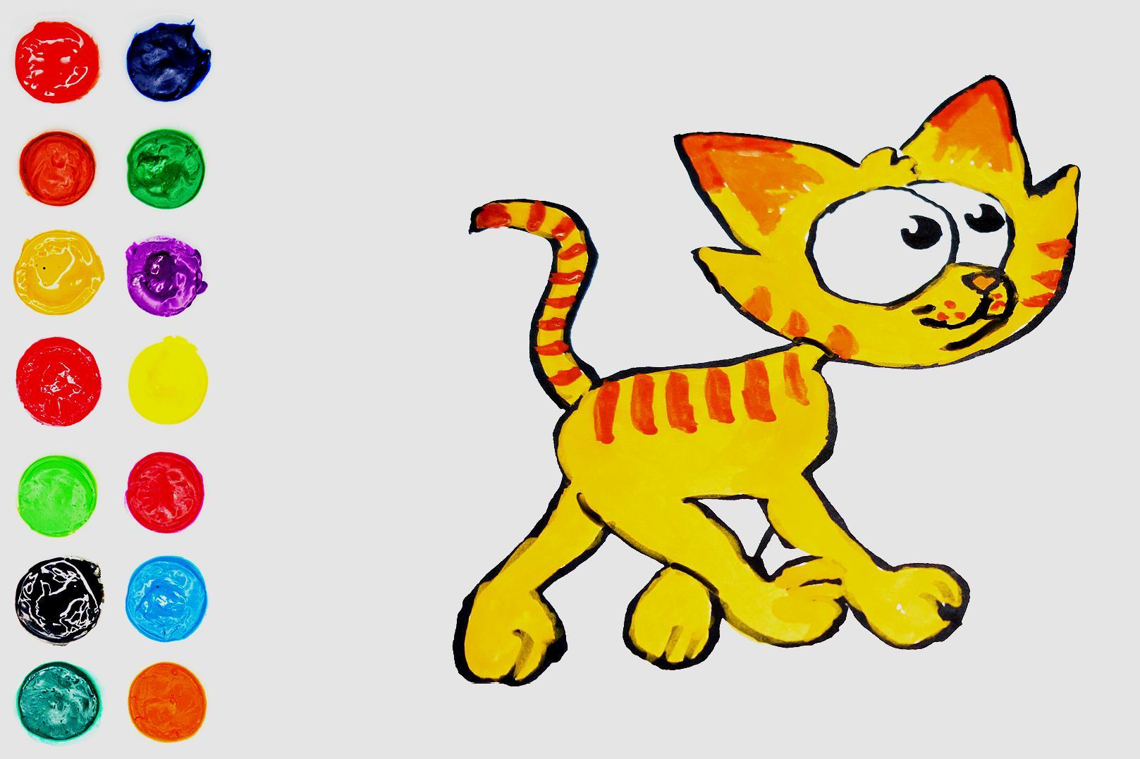 可爱小猫咪的画法小朋友一学就会