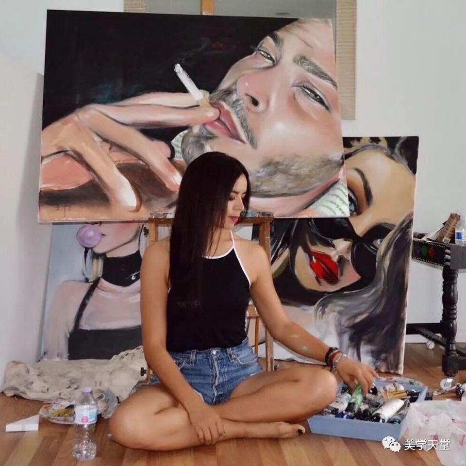 美国现代油画:摩登女郎