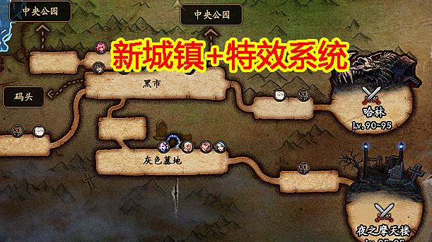 dnf体验服普雷raid提前看新城镇特效系统附魔卡一览