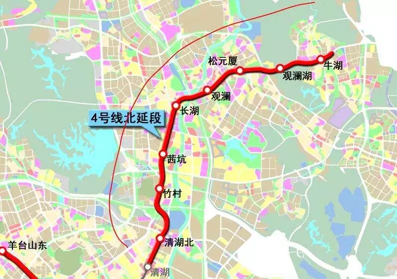 昨日,长湖站至观澜站区间右线盾构机出洞,松元厦站主体结构同时封顶.