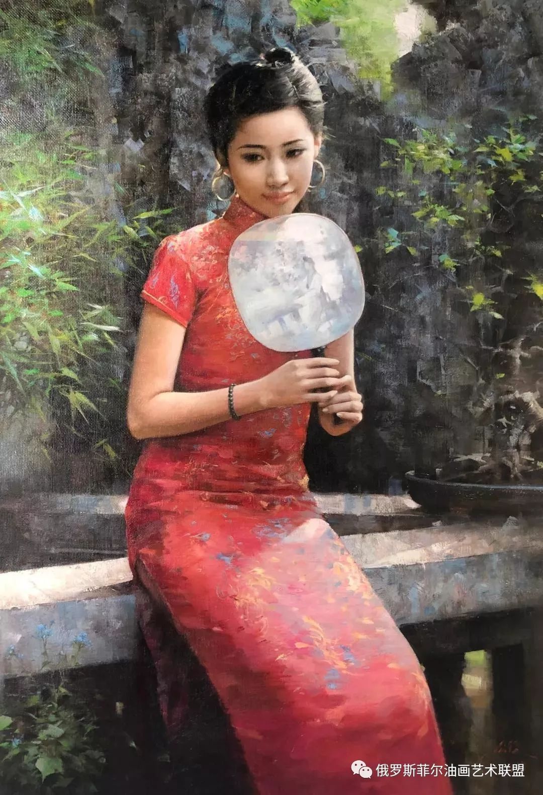 何岸 翠竹 130x90cm 布面油画何岸 秋叶 90x70cm 布面油画何岸 瑶族