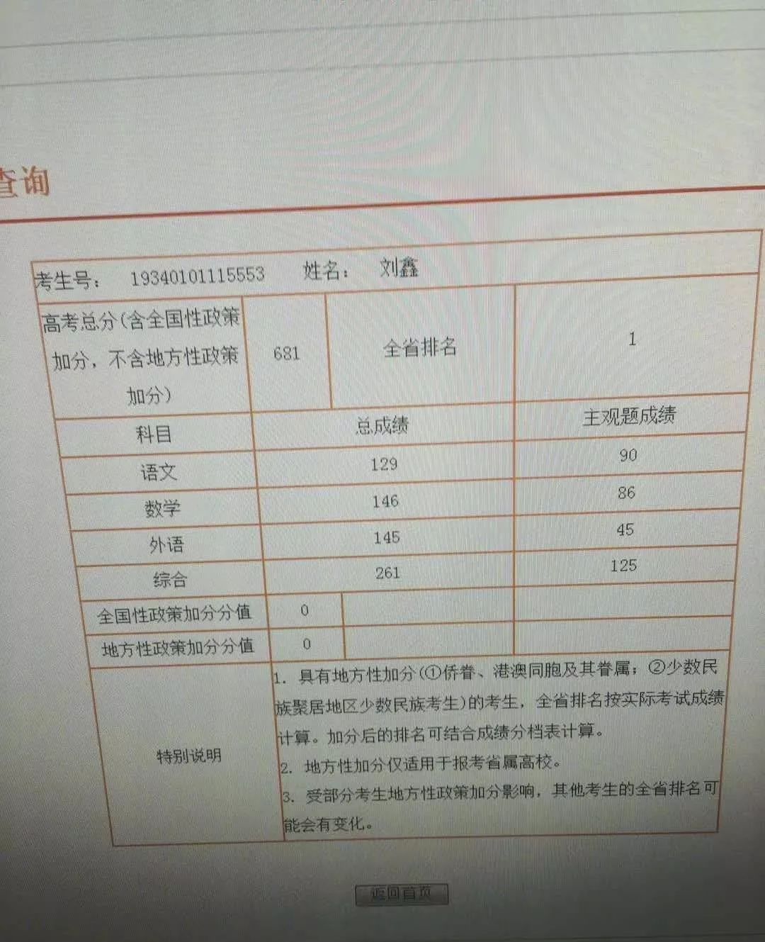 合肥跪谢母亲考生高考635分母校一六八中学火了