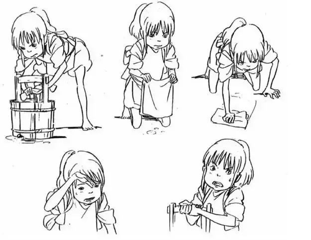 必藏干货千与千寻动画电影的人物设计故事板分镜头场景图