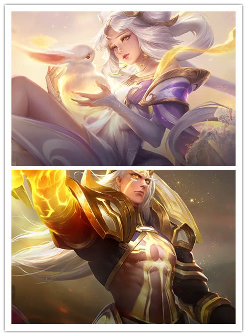 嬴政和阿珂,阿珂的原型是荆轲,没错就是刺杀秦始皇的荆轲,但是在王者