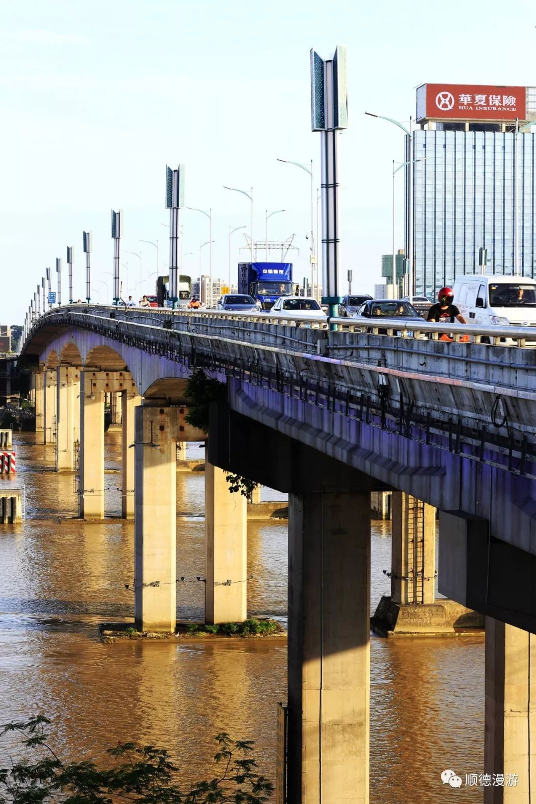 顺德德胜河两岸风景