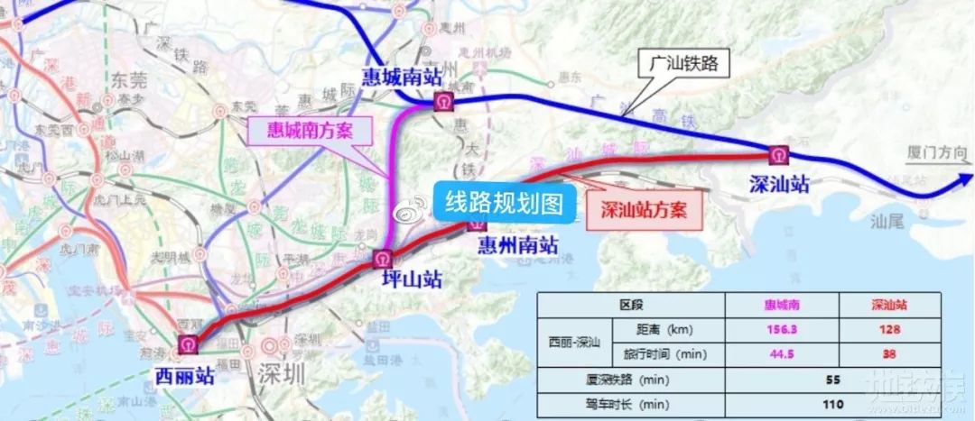 深汕高铁将接入沿海高铁网