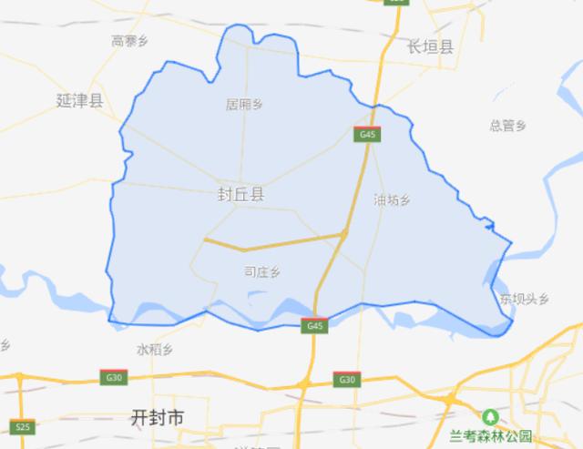 在地理位置上,封丘县位于河南省东北部,新乡市东南隅