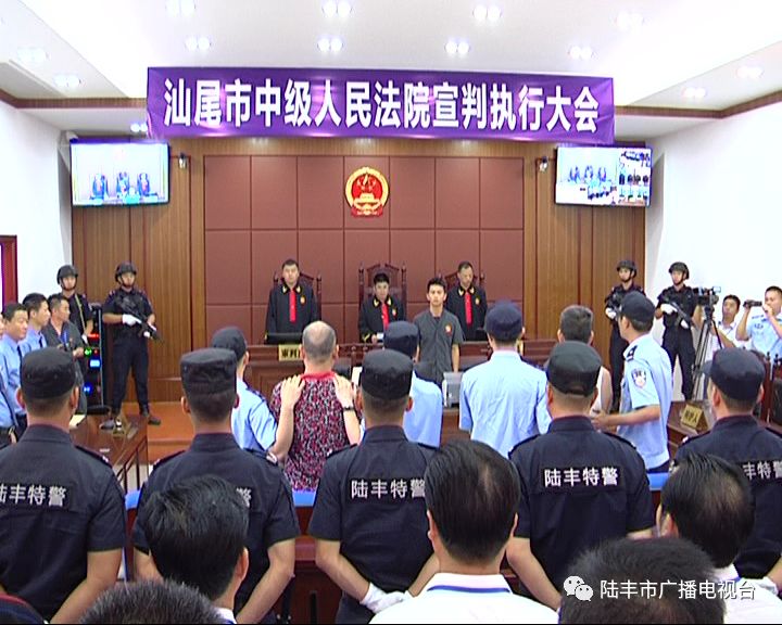 【视频】陆丰法院宣判大会,方国和等犯罪分子被执行死刑!