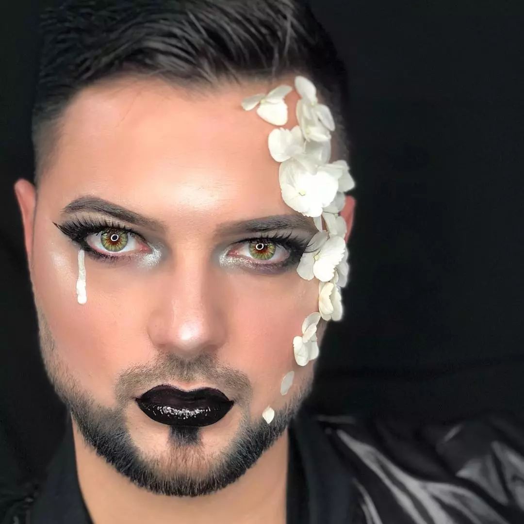 收藏 |joshua reid小哥的妖娆妆容